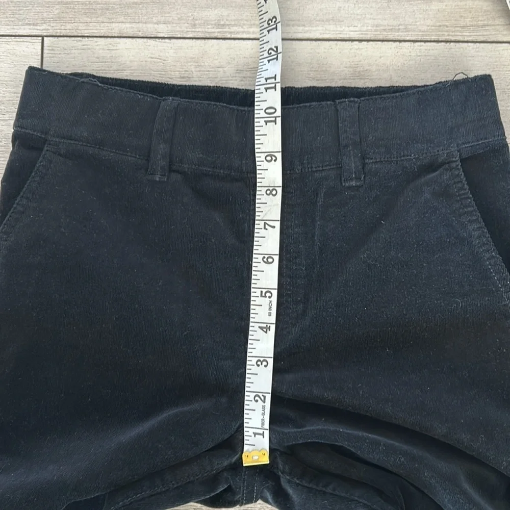 Juicy Couture black pull on corduroy pants skinny fit size 27